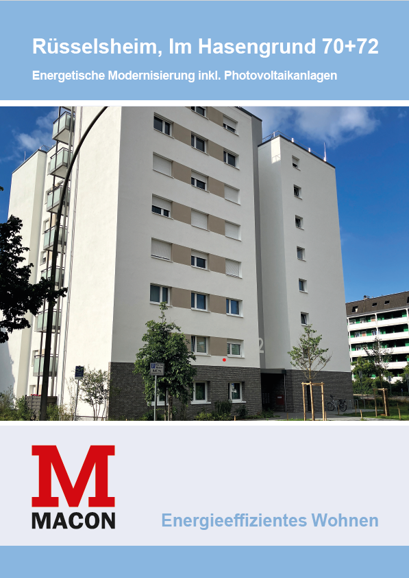 Referenzblatt der MACON BAU GmbH Magdeburg - Rüsselsheim, Im Hasengrund 70+72